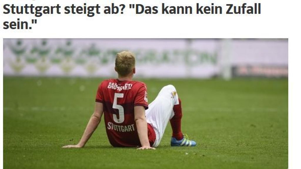 VfB Stuttgart: Pressestimmen zum Abstieg