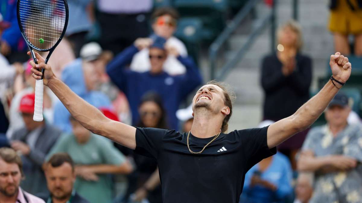 Tennis: Zverev im Viertelfinale von Indian Wells - Kerber raus