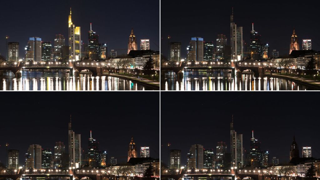 „Earth Hour“: Wenn an der Frankfurter Skyline das Licht ausgeht