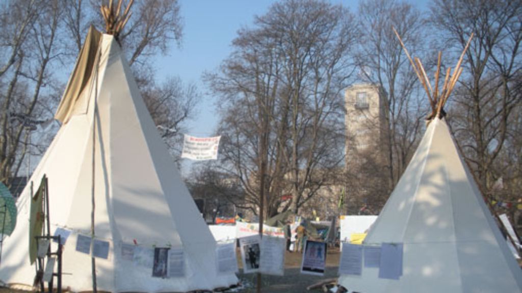 Räumung verschoben: Das S21-Zeltlager im Schlossgarten