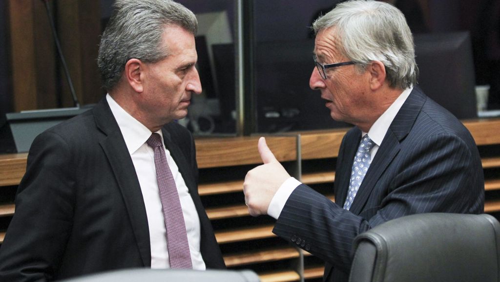 „Schlitzaugen“-Affäre: Juncker verpasst Oettinger Maulkorb