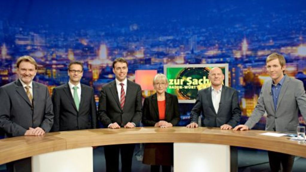 TV-Debatte: Stuttgart 21: Einigkeit über die Uneinigkeit