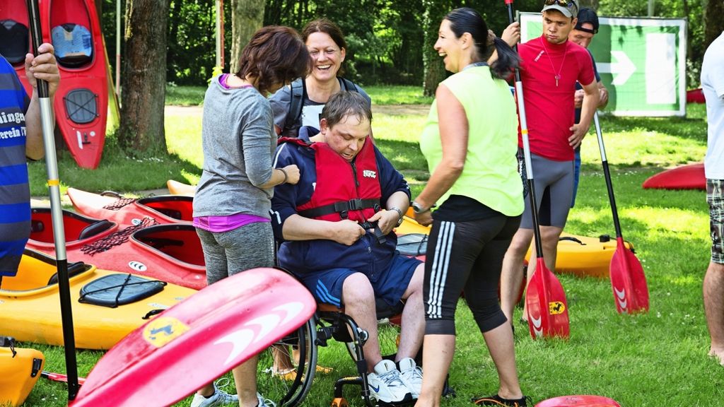 Stuttgarter Behindertensportler bei Special Olympics: Inklusion mitten auf dem Neckar