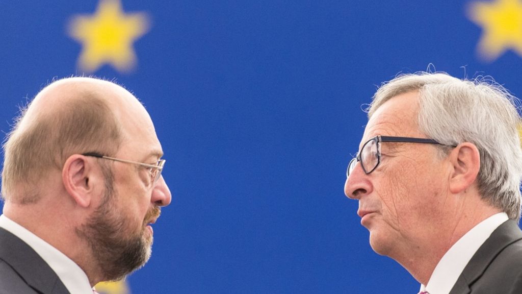 Brüssel: Schulz und Juncker sehen noch kein Ende der EU-Krise