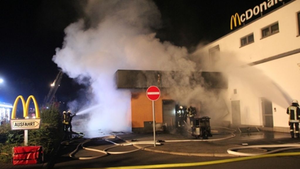 McDonald’s in Tauberbischofsheim: Brand verursacht hohen Sachschaden