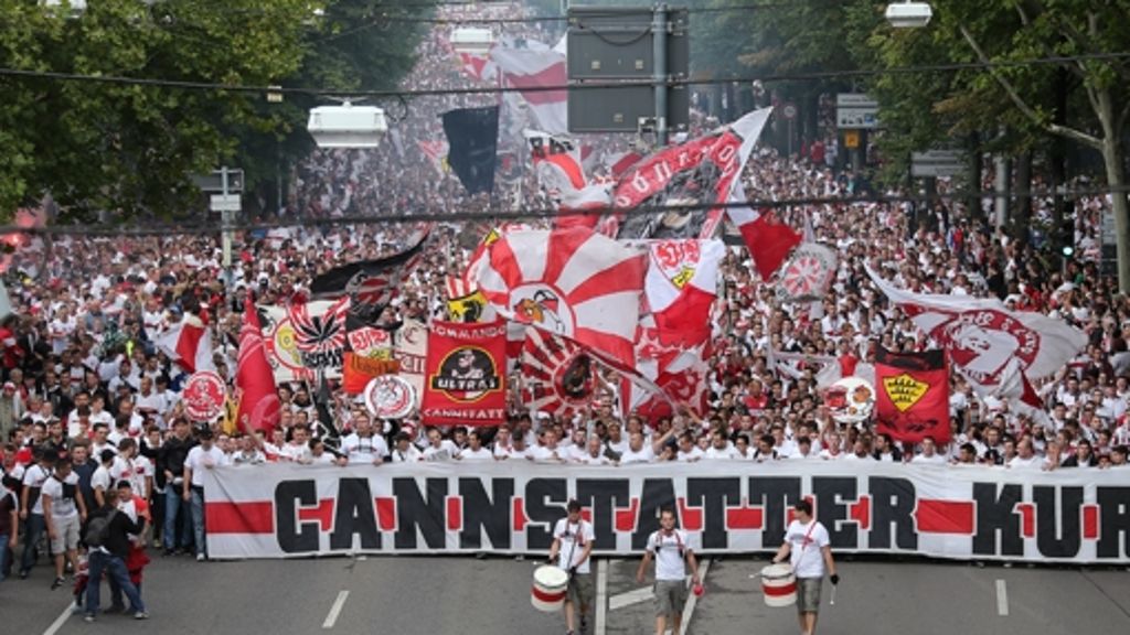 VfB-Saisonauftakt gegen Köln: Karawane Cannstatt - Alle in Weiß!