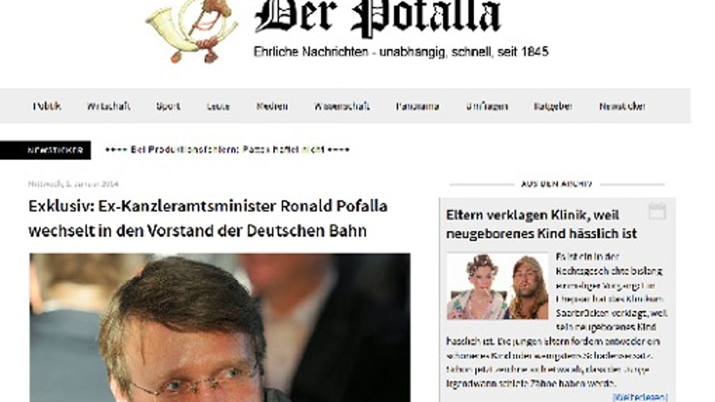 Satire-Coup zu Pofalla: Wie der Postillon die Netzgemeinde narrte