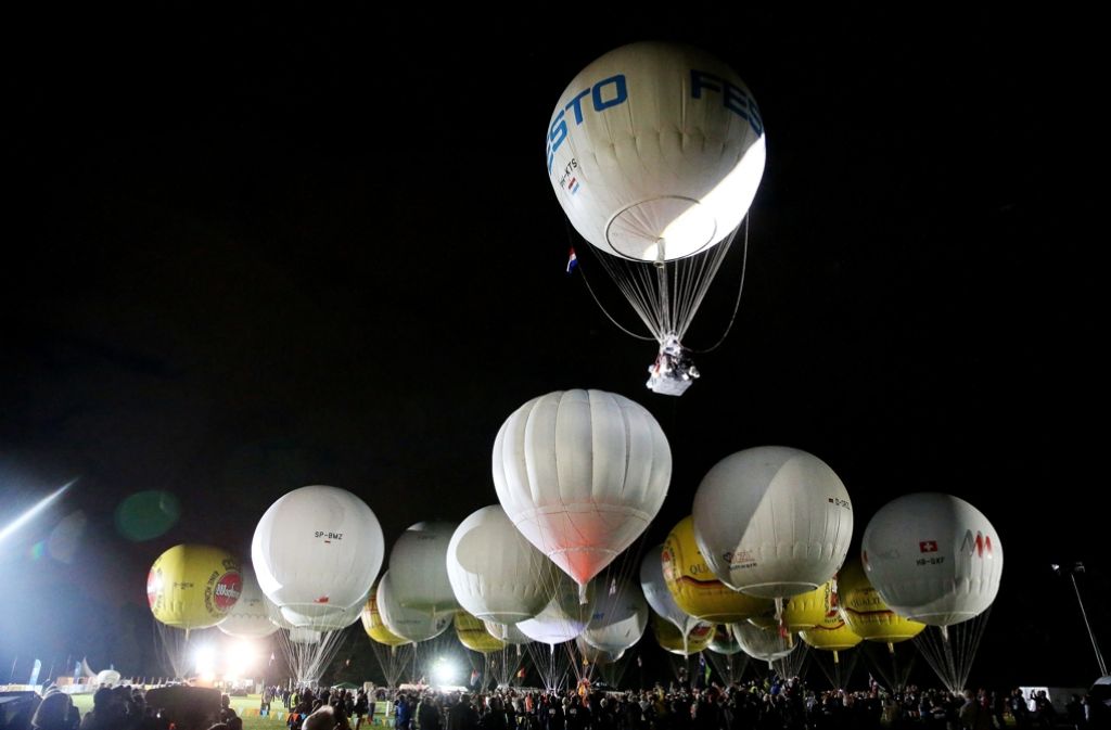 Bei dem Ballonrennen sind in diesem Jahr zwölf Länder vertreten.