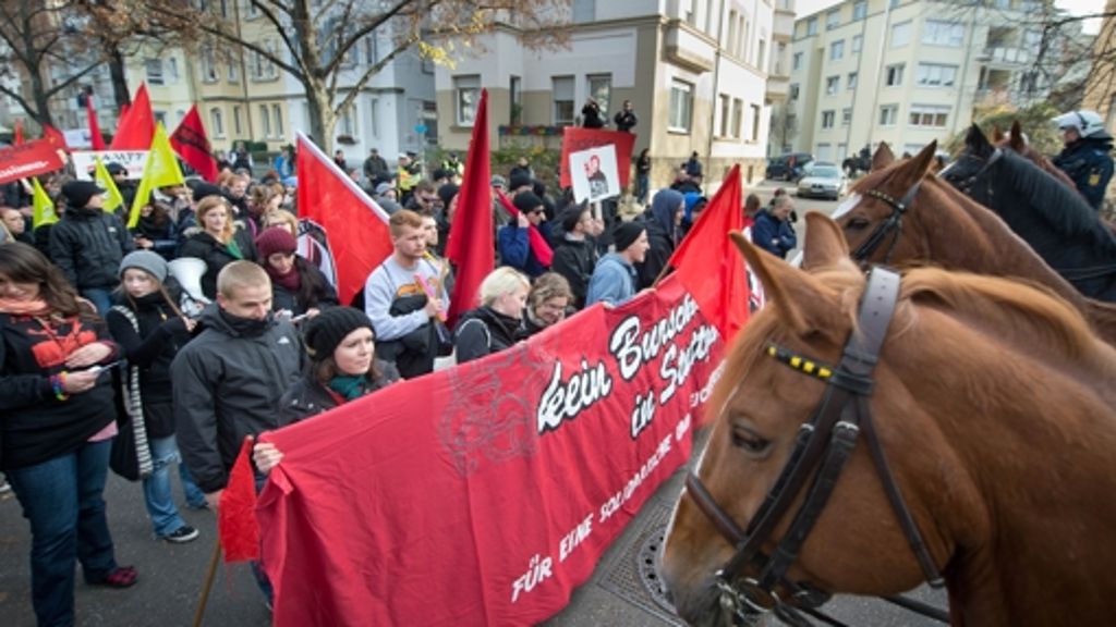 Burschentag in Stuttgart: Protest gegen Burschenschafter-Treffen