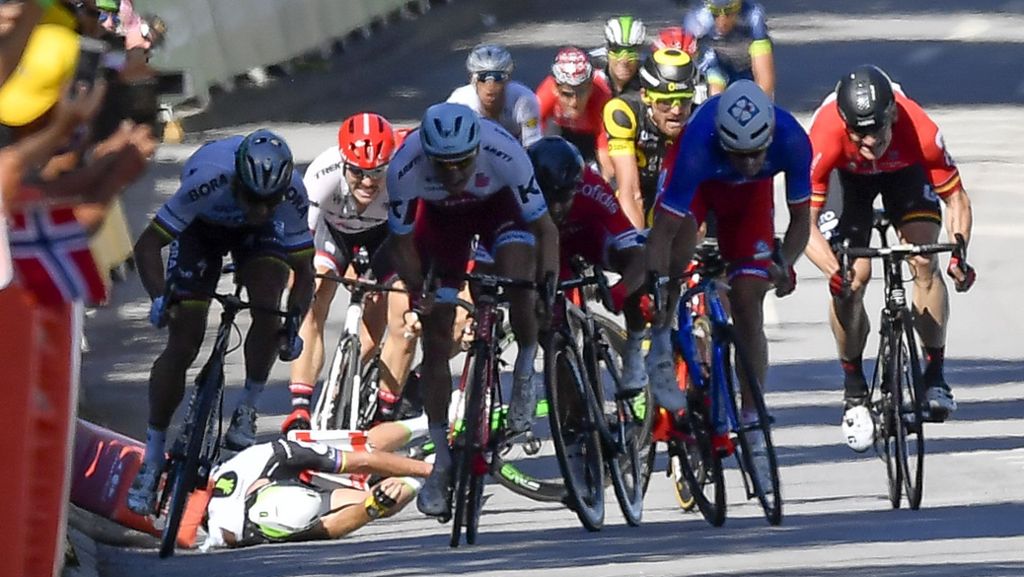 Tour de France: Peter Sagan nach Ellenbogen-Attacke ausgeschlossen