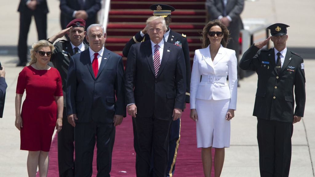 US-Präsident in Israel: Trump sieht seltene Chance für Nahost-Frieden