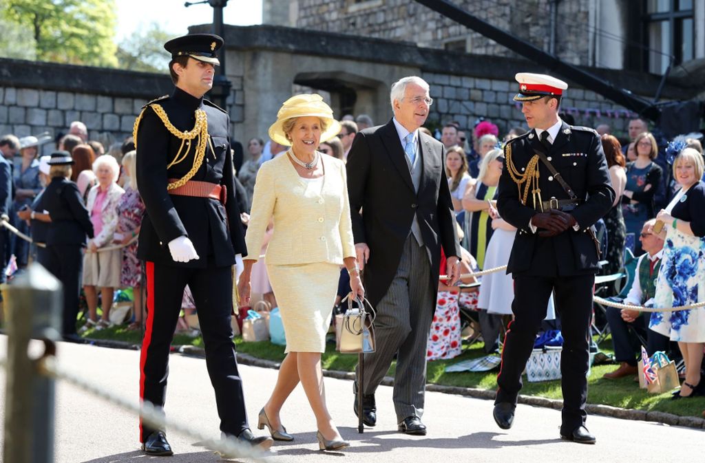 Der frühere britische Premierminister John Major und seine Frau Norma