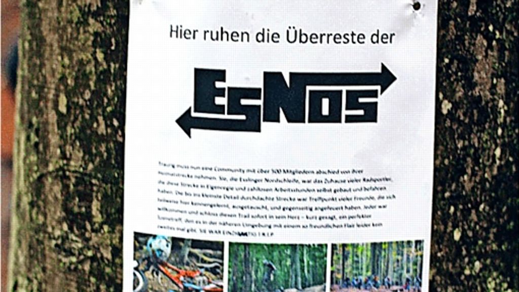 Nordschleife in Esslingen: Stadt baut illegale Mountainbikestrecke ab
