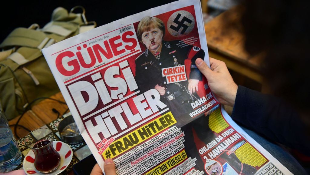 Erneute Provokation aus der Türkei: Boulevardzeitung zeigt Merkel als „Frau Hitler“