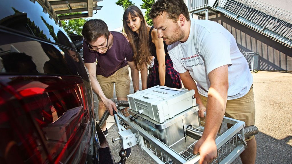 Göppinger Studenten entwickeln mobilen Dieselprüfstand: Abgastest unter Realbedingungen