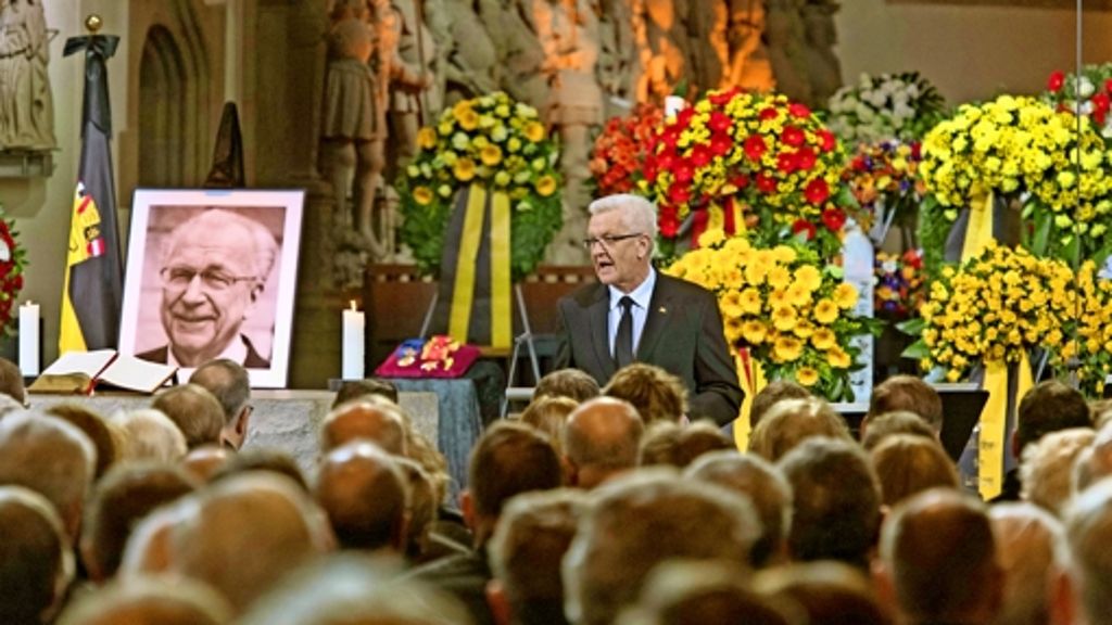 Trauerfeier für Lothar Späth: Für viele ist er schlicht ein Vorbild