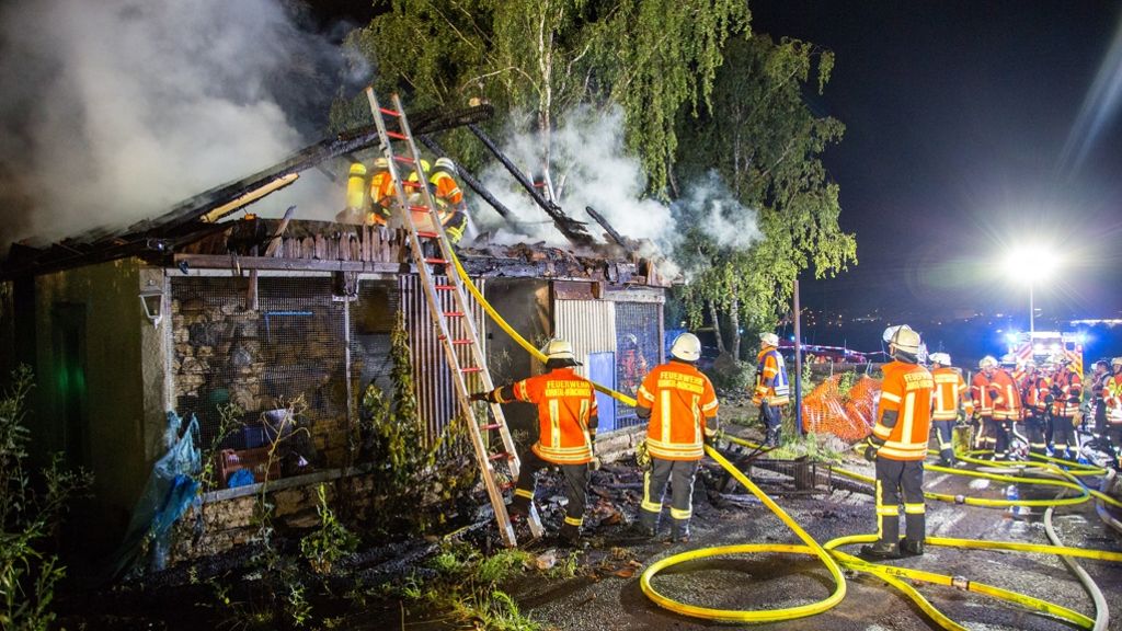 Feuerwehreinsatz in Korntal-Münchingen: Stall brennt aus