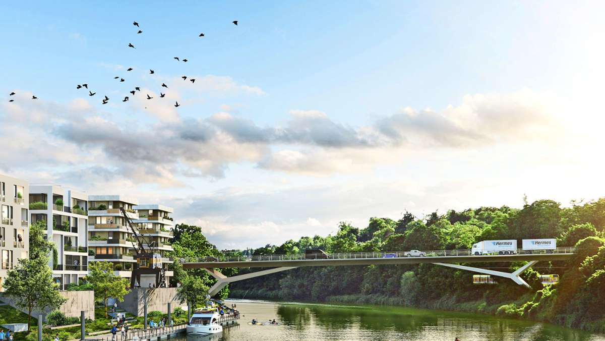 Remseck am Neckar: So soll die neue Westrandbrücke aussehen