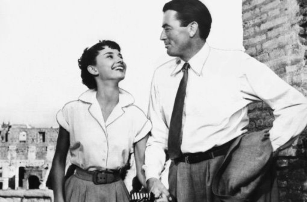 Audrey Hepburn als Prinzessin Anne neben Gregory Peck als Reporter in einer Szene des Films "Ein Herz und eine Krone" aus dem Jahr 1953.