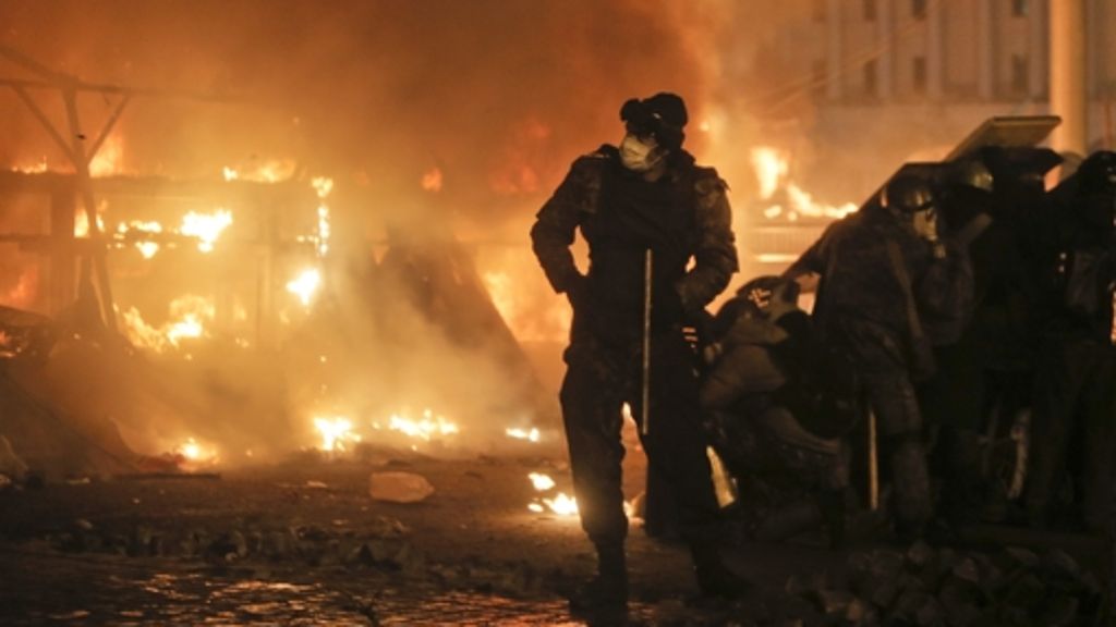 Proteste in der Ukraine: Protest in Kiew schlägt um in Gewalt