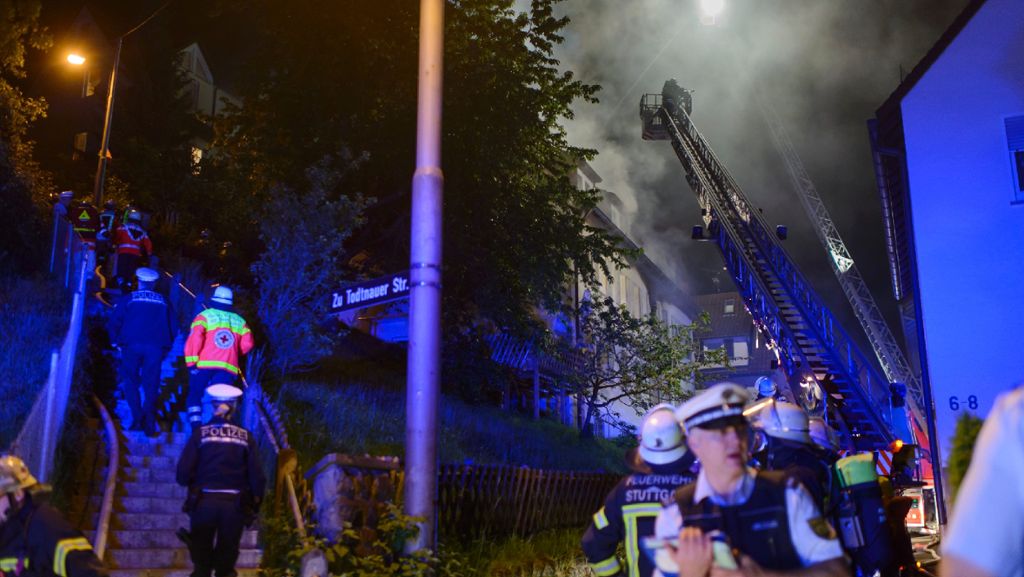Stuttgart-Kaltental: 70-Jähriger kommt bei Brand ums Leben