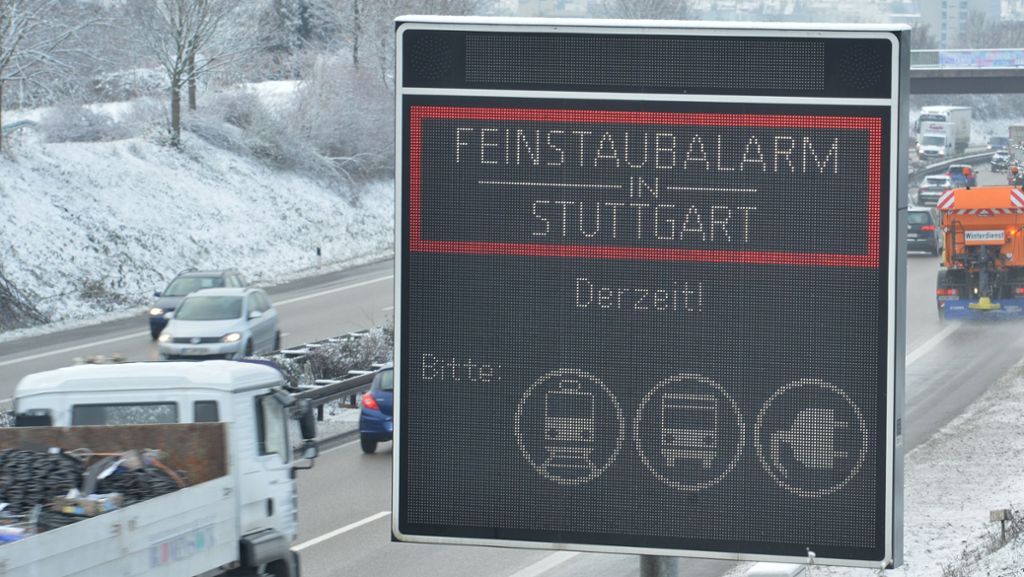 Feinstaubalarm in Stuttgart: Alarm gilt wohl noch bis Dienstag