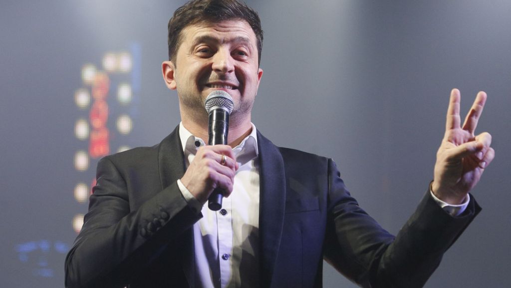 Ukraine-Wahl: Komiker Selenski fordert Amtsinhaber Poroschenko