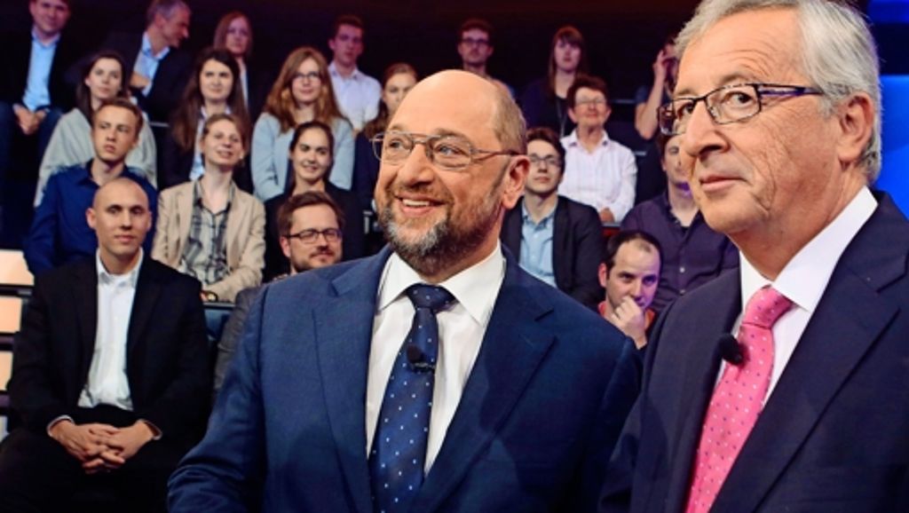 TV-Duell zwischen Schulz und Juncker: Zwei Europäer mit ähnlichen Ansichten