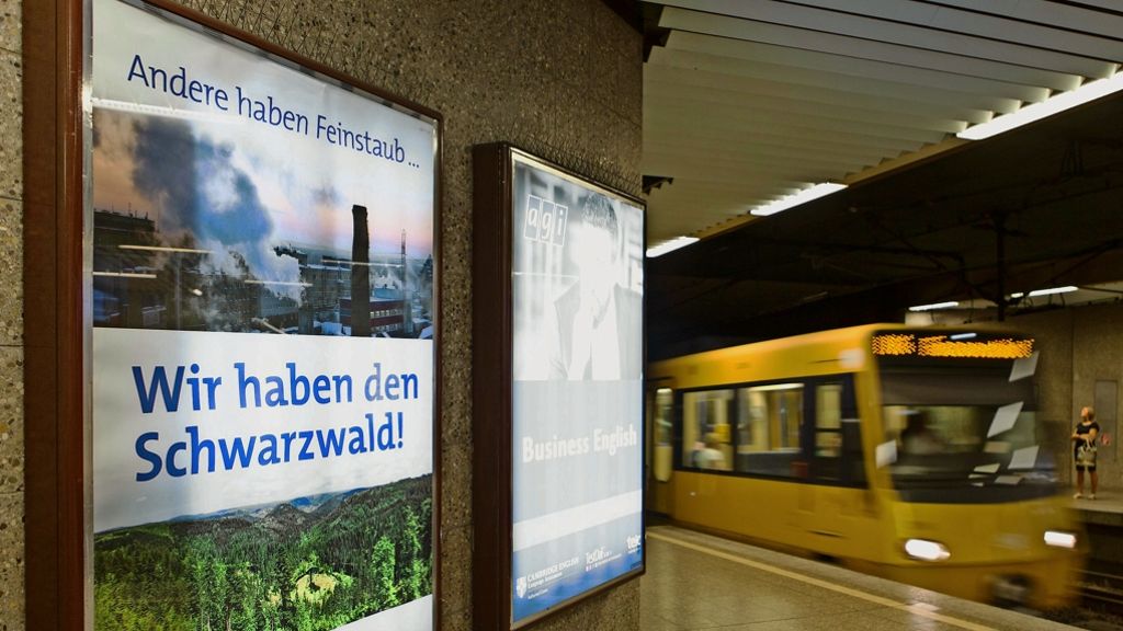 Werbung in Stuttgart: Calw stichelt mit Feinstaub-Plakaten