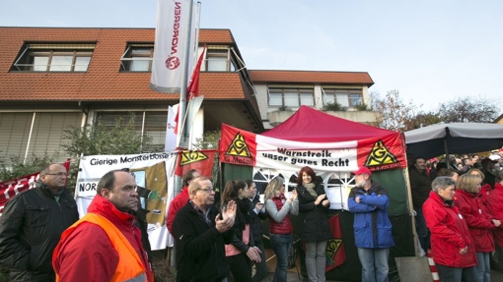 Streik bei Norgren in Großbettlingen: Angst vor den schwarzen Männern