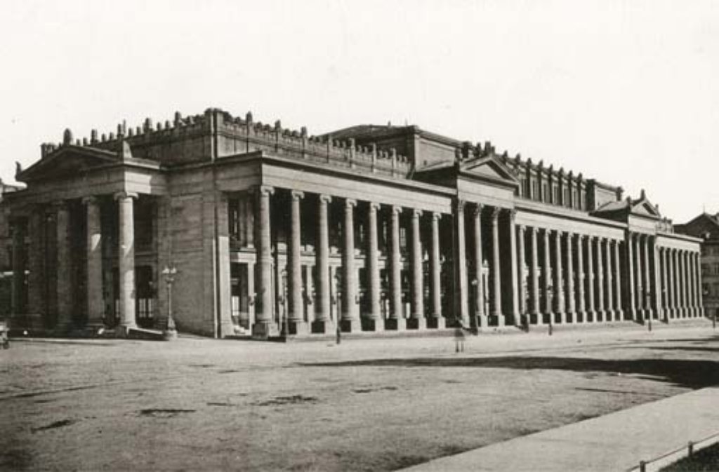 Der Stuttgarter Königsbau im Jahr 1892, gut ...