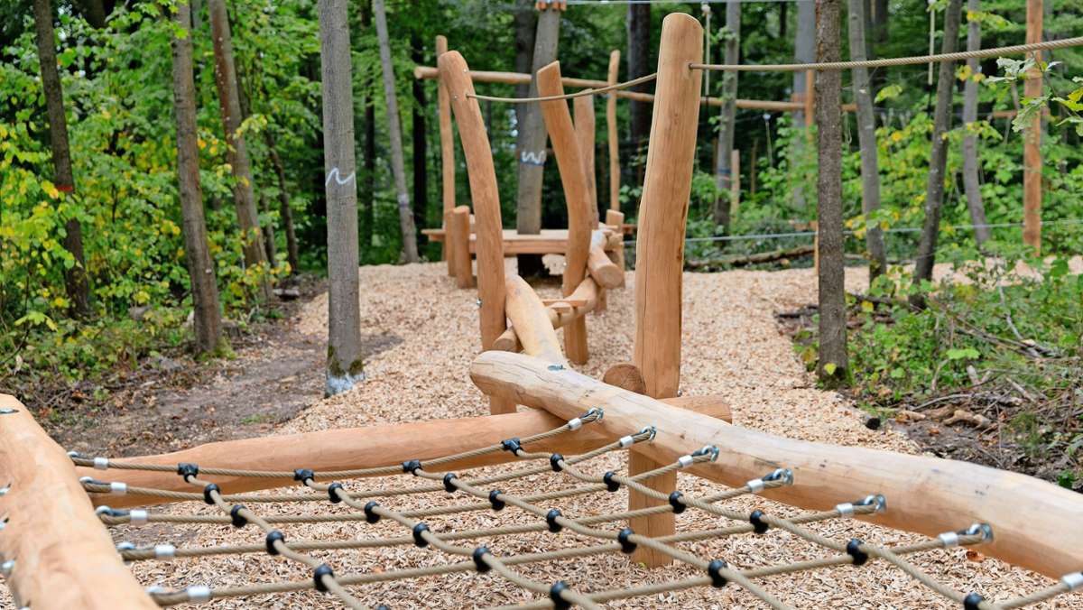Im Sindelfinger Wald: Niederseilgarten „Auf der Steige“ eröffnet