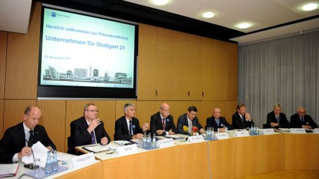 Von Bosch bis WMF: Firmenchefs werben für Stuttgart 21