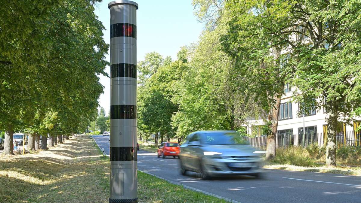 Beim W&W-Campus in Kornwestheim: Neuer Blitzer an der alten B 27