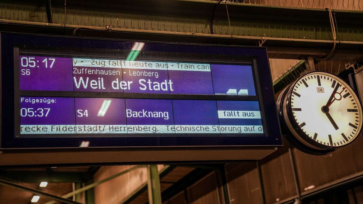 Region Stuttgart: So wirkt sich der Streik der Deutschen Bahn aus