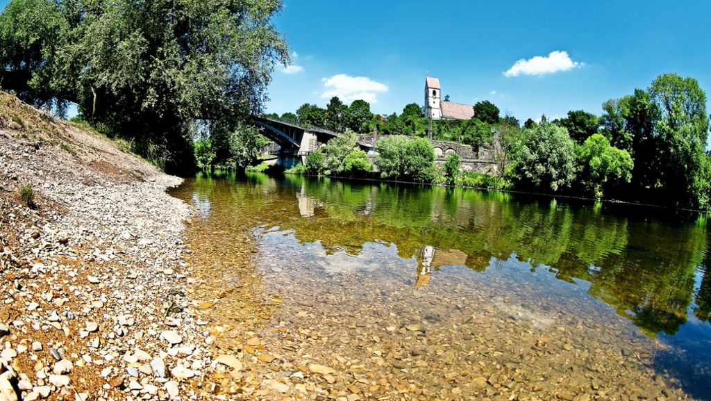 Baden-Württemberg: Flusspegel steuern auf Tiefstwerte zu