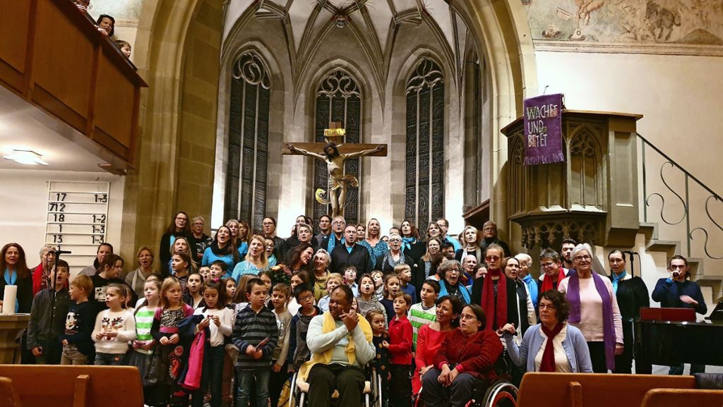 Weihnachtskonzert in Leonberg: Vier unterschiedliche  Chöre –   ein fulminantes  Konzert