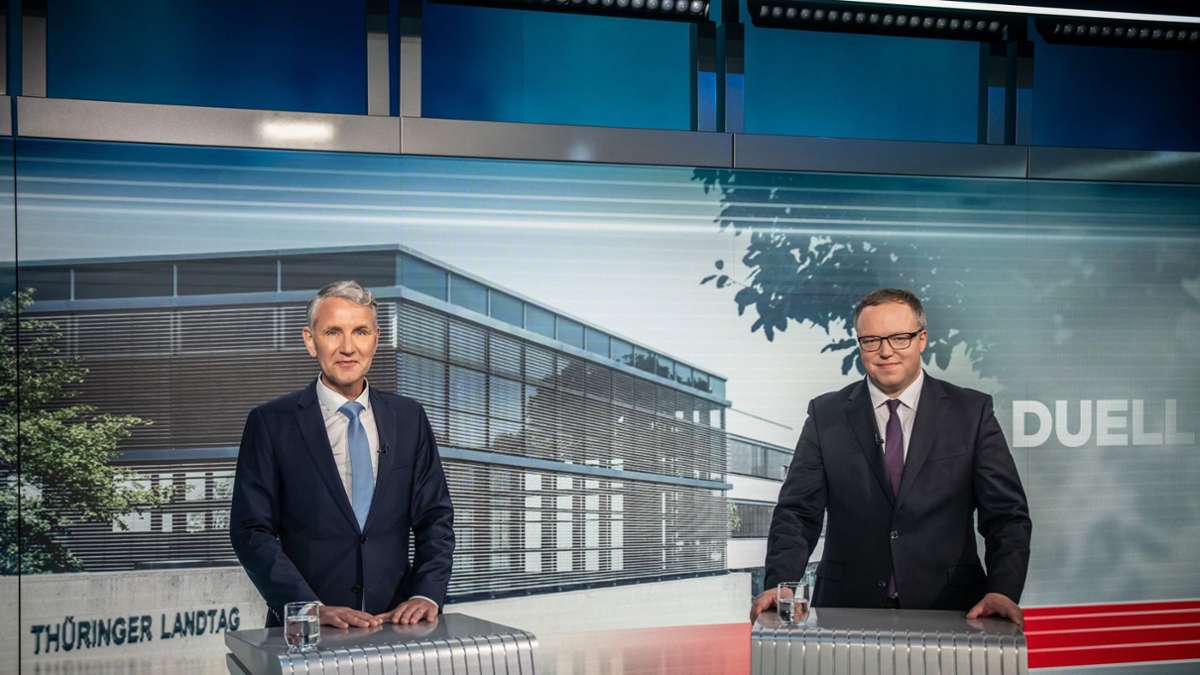Björn Höcke gegen Mario Voigt: Gespaltene Reaktionen auf thüringer TV-Duell