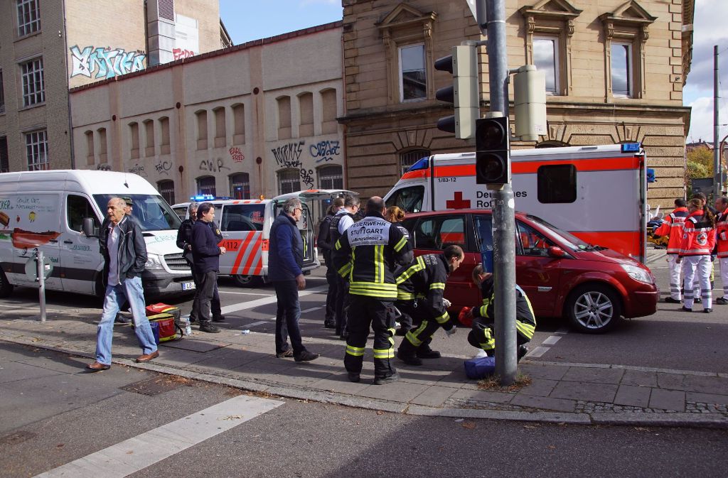 Der Unfall ereignete sich auf Höhe der Haltestelle Erwin-Schöttle-Platz.