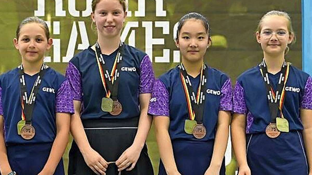 Tischtennis TSV Korntal: U-15-Mädchen holen Bronze bei deutschen Meisterschaften