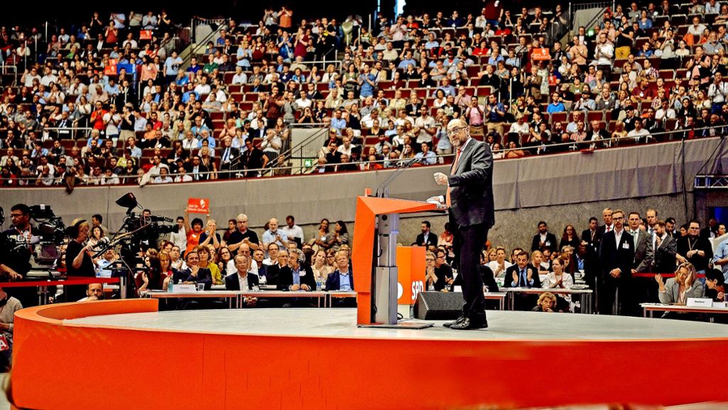 Martin Schulz auf dem SPD-Parteitag: Auf sie mit Gebrüll – jetzt beginnt die Aufholjagd