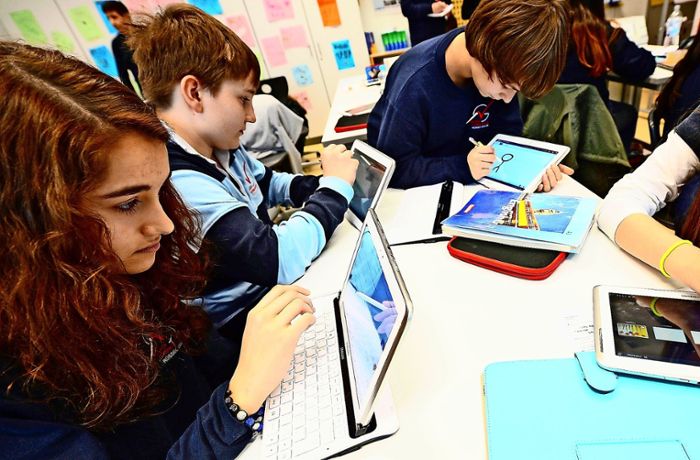 Digitalisierung an Schule in Ditzingen: Das Tablet macht Schüler zu Komponisten