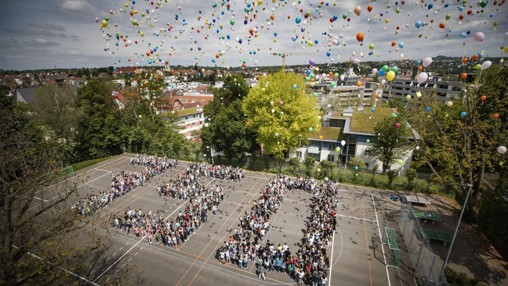 Staufergymnasium in Waiblingen: Luftballonstart als Matheaufgabe