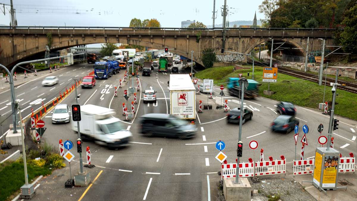 Verkehr in Bad Cannstatt: U-Turn am Leuzeknoten wird entfernt