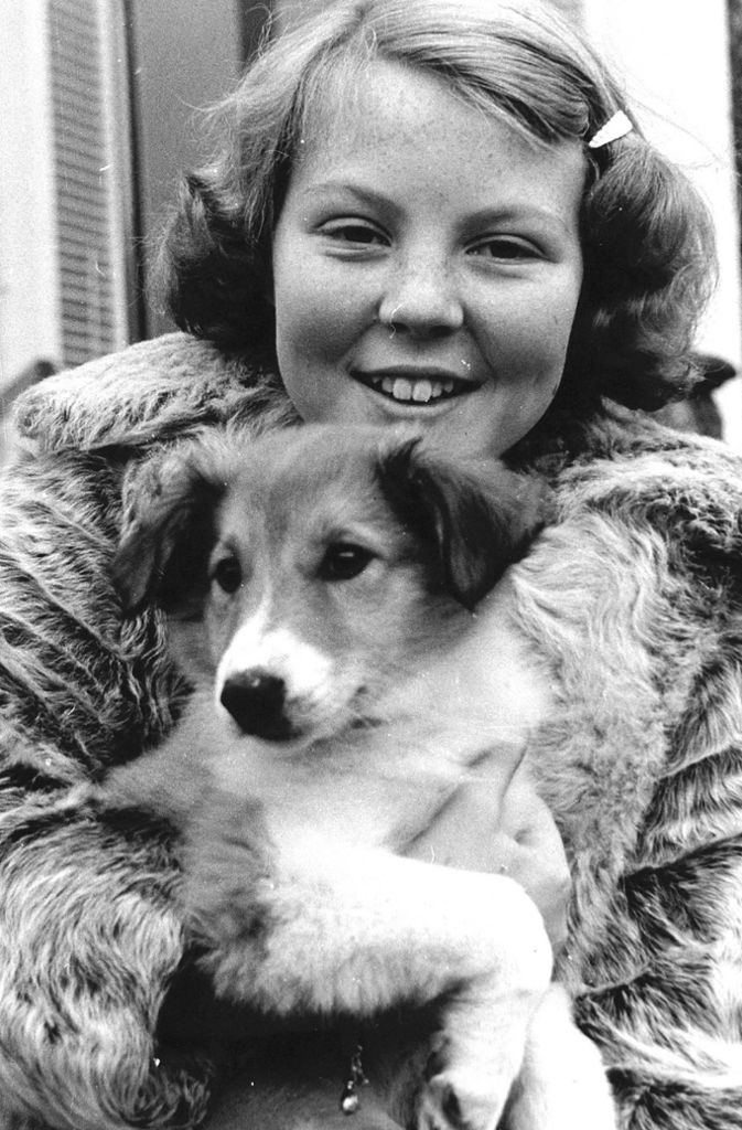 Die Hundeliebe liegt in der Familie: Auch Willem-Alexanders Mutter, Prinzessin Beatrix (hier ein Bild aus Kindertagen), hatte immer vierbeinige Begleiter um sich.