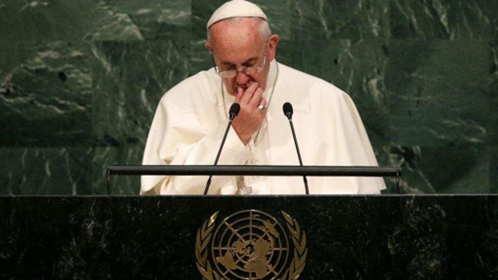 UN-Vollversammlung in New York: Papst warnt vor Umweltzerstörung