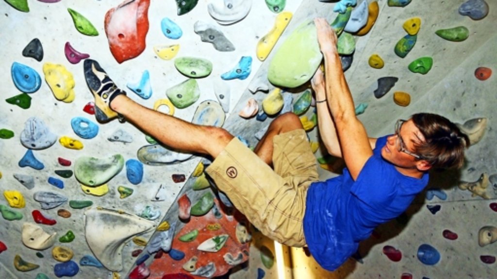 Klettern: Ein  Korntaler erkundet die Wände dieser Welt