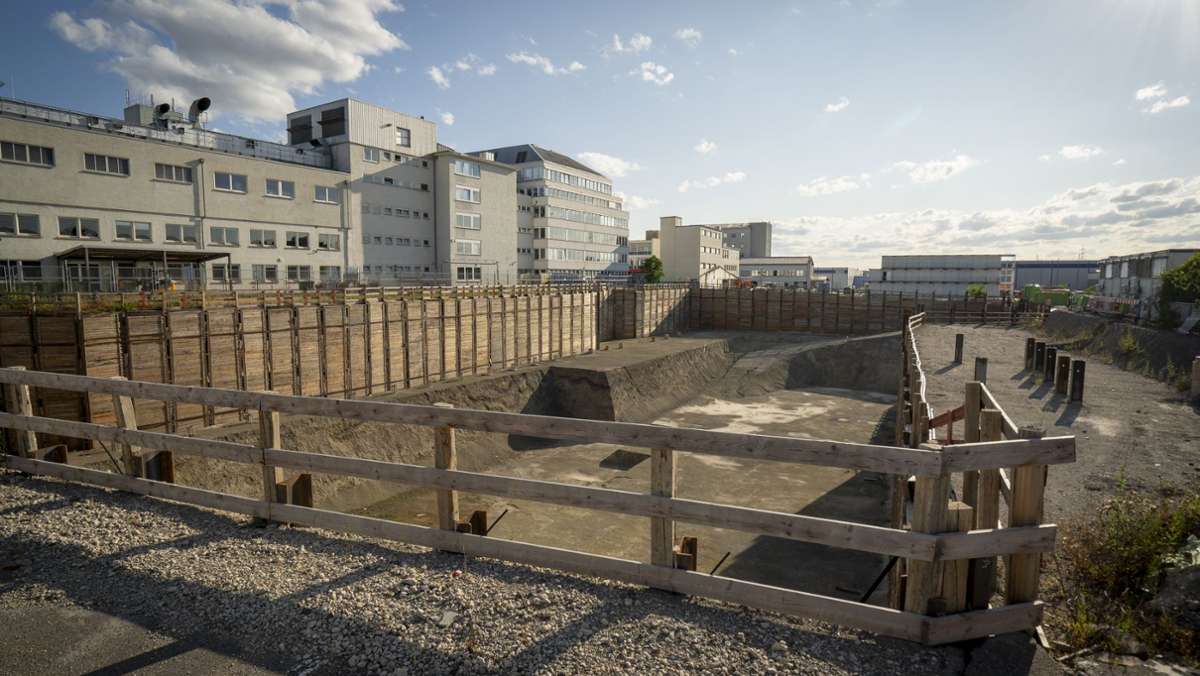 Bosch-Baugrube in Leonberg: Der Schandfleck wird noch eine  Weile sichtbar sein