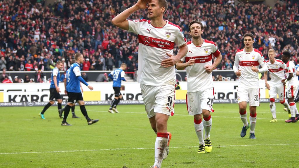 VfB Stuttgart: Torjäger Simon Terodde salutiert gleich dreimal