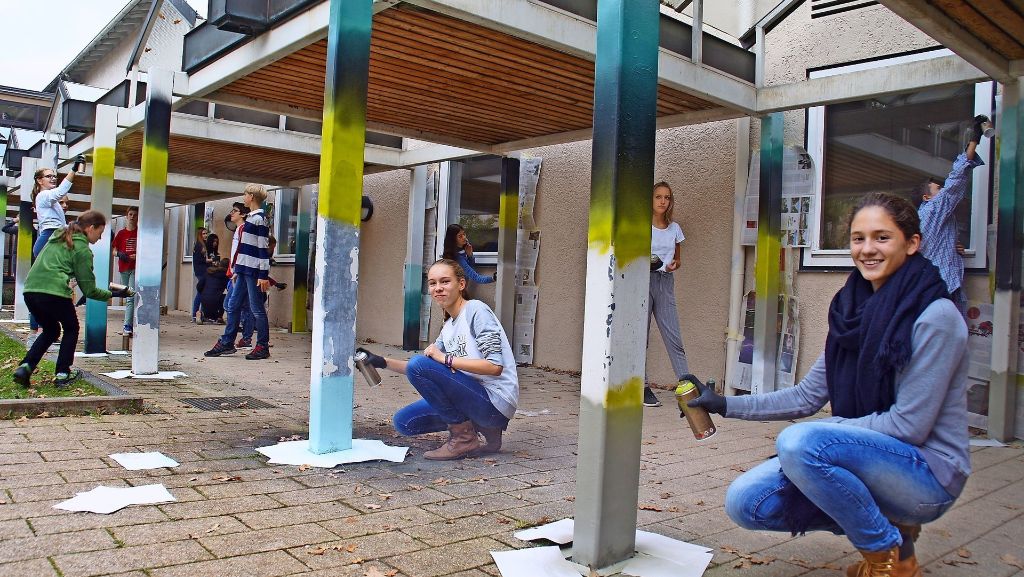 Graffiti in Stuttgart-Vaihingen: Bunte Kunst aus der Dose